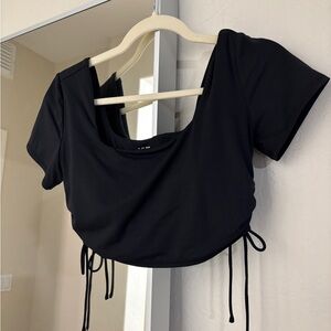 JoyLab Black Cropped Top